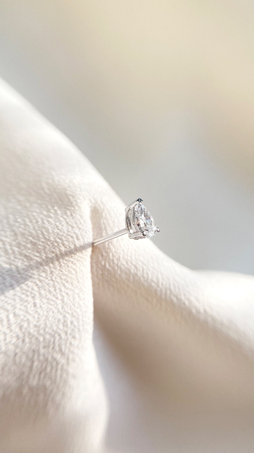 Simone Studs 0.60ct 18K White Gold