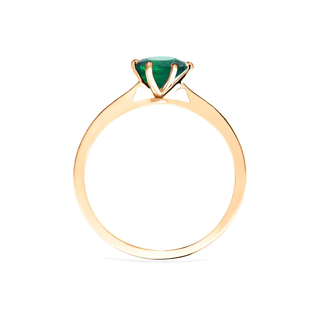 Sophie Ring 18K Rose Gold Emerald