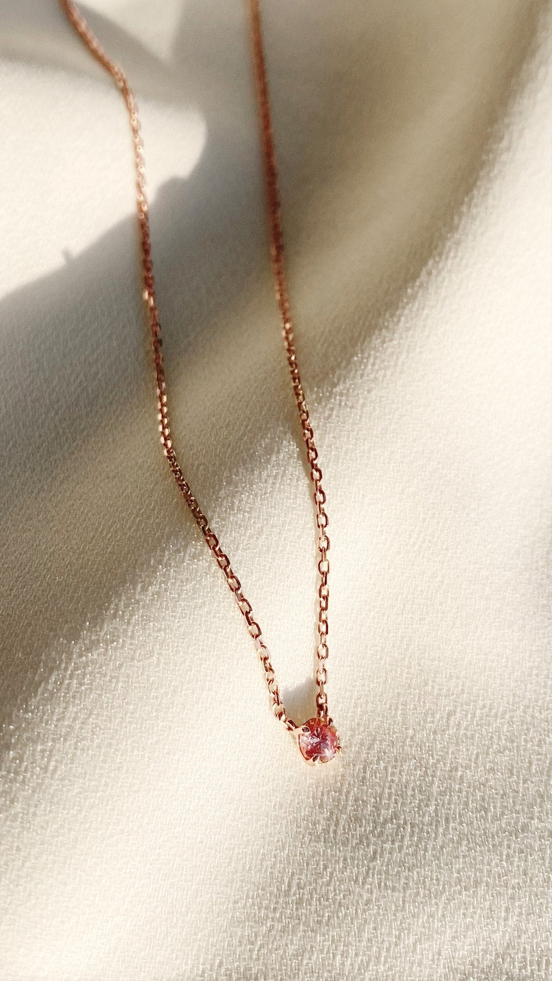 Taffy Necklace 0.28ct 18K Rose Gold