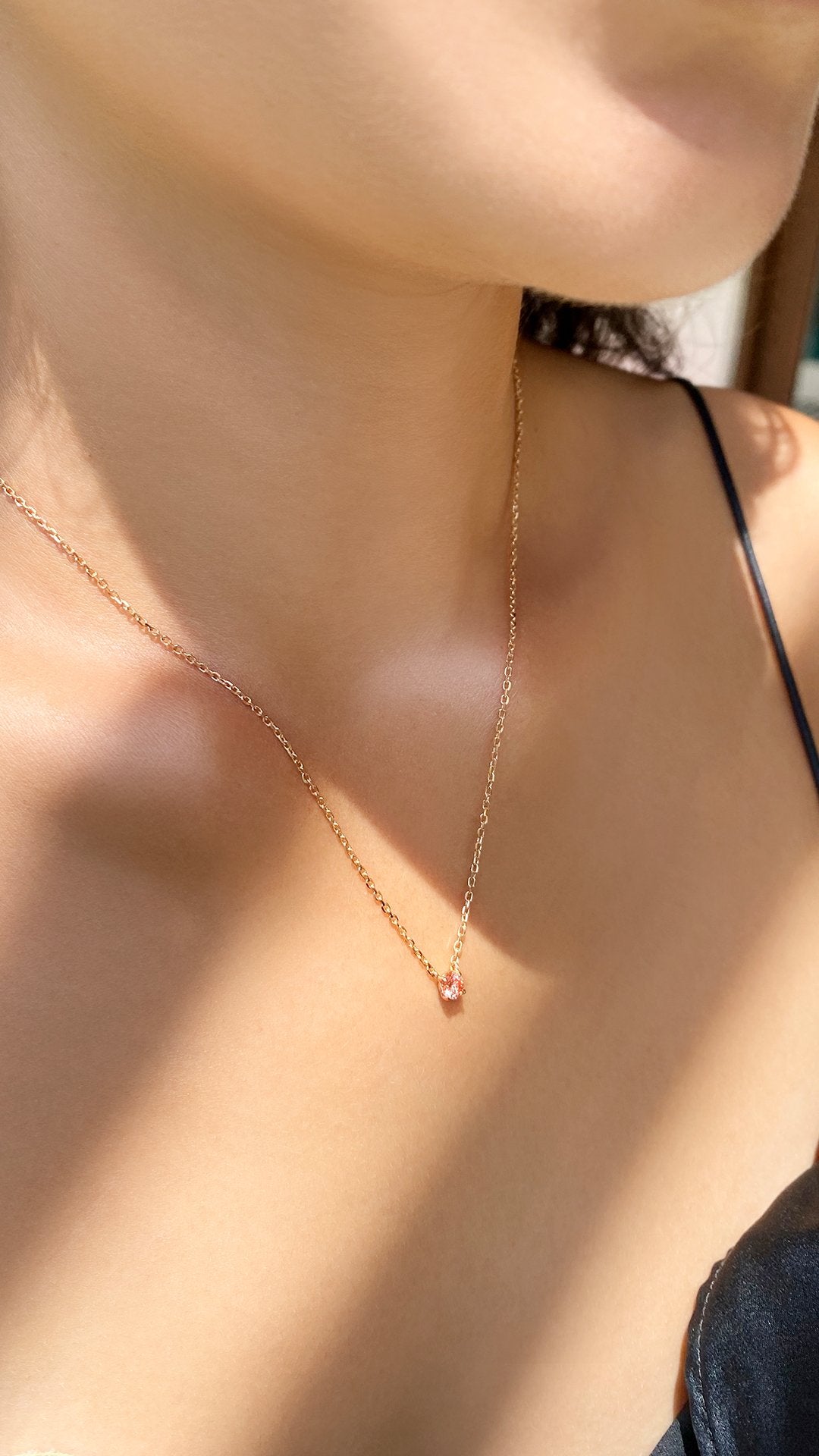 Taffy Necklace 0.28ct 18K Rose Gold