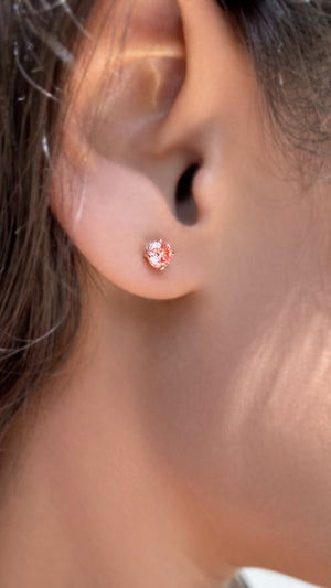 Taffy Studs 0.56ct 18K Rose Gold