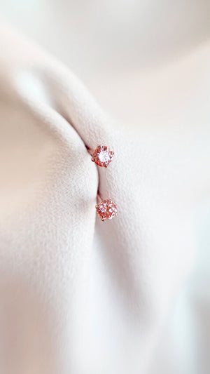 Taffy Studs 0.56ct 18K Rose Gold