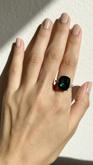 Tatum Emerald Flanders Cocktail Ring