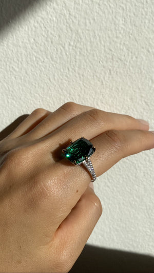 Tatum Emerald Flanders Cocktail Ring