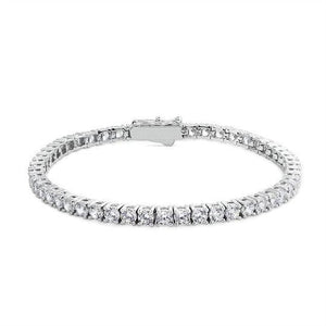 Vianne Round Prong Tennis Bracelet in 9K White Gold