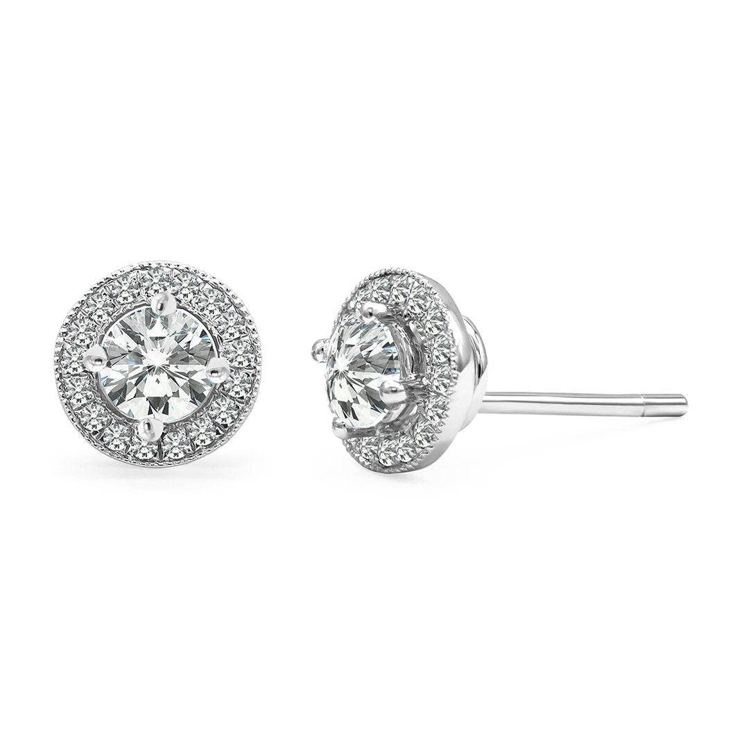 Vanessa Studs 18K White Gold